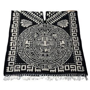 3687 Authentic Handmade Mexican Gaban Poncho – Artisan-made, Featuring